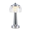 Lampka stołowa nocna V-TAC 1W LED 26cm ładowanie USB ściemnianie chrom VT-1048 3000K-6000K 55lm